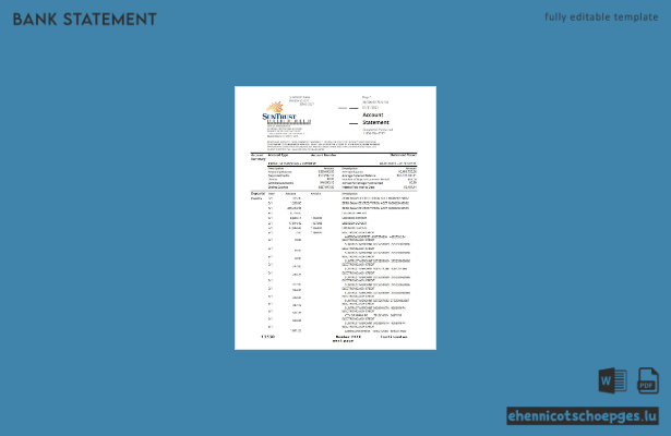 USA SunTrust Bank – Beispiel-Excel-Datei mit Adressnachweis (Vorschau)